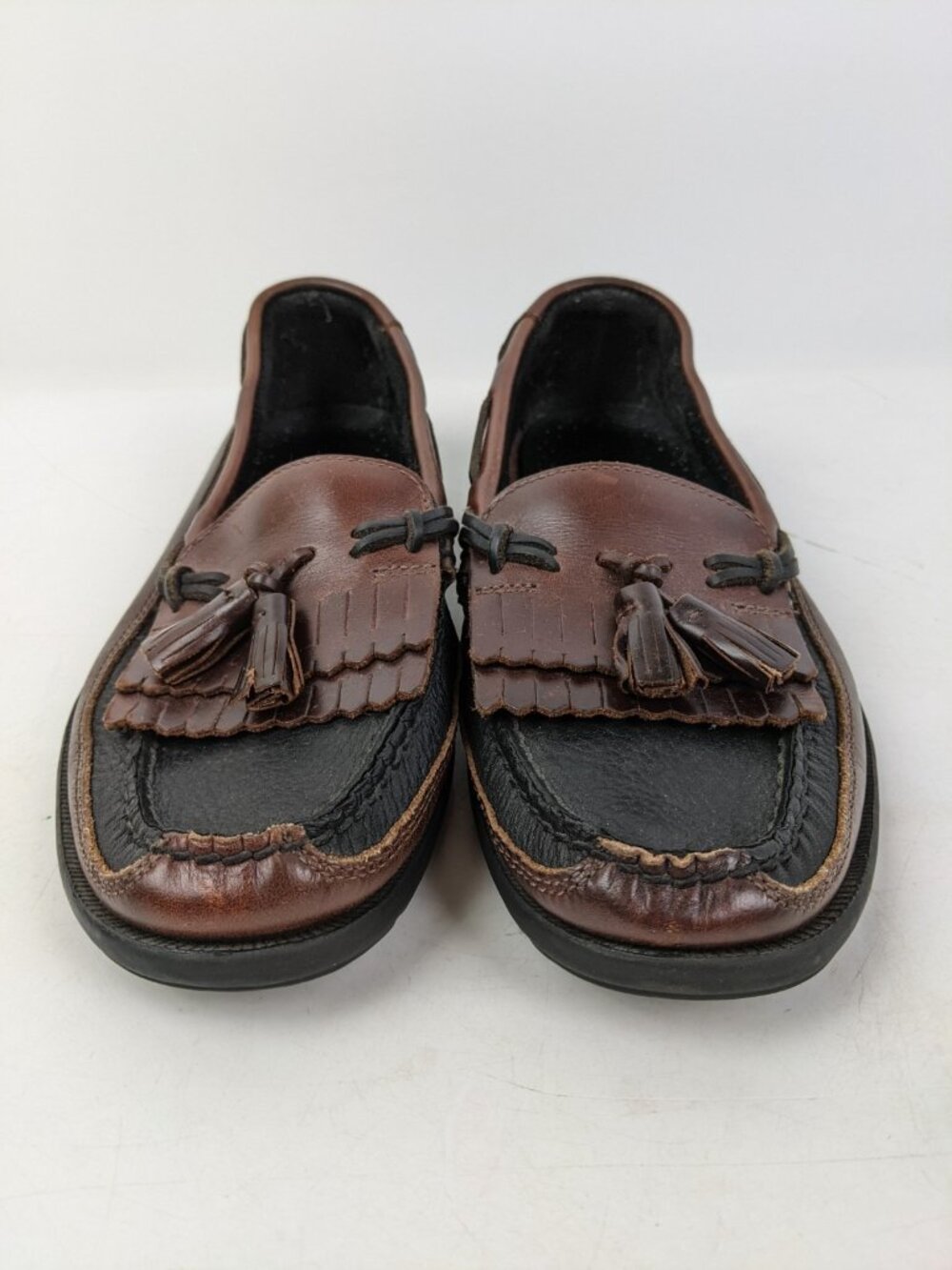 Sperry Top-Sider Mens 8.5 Leather Loafers Brown Black Tassel Boat Shoes 0717132